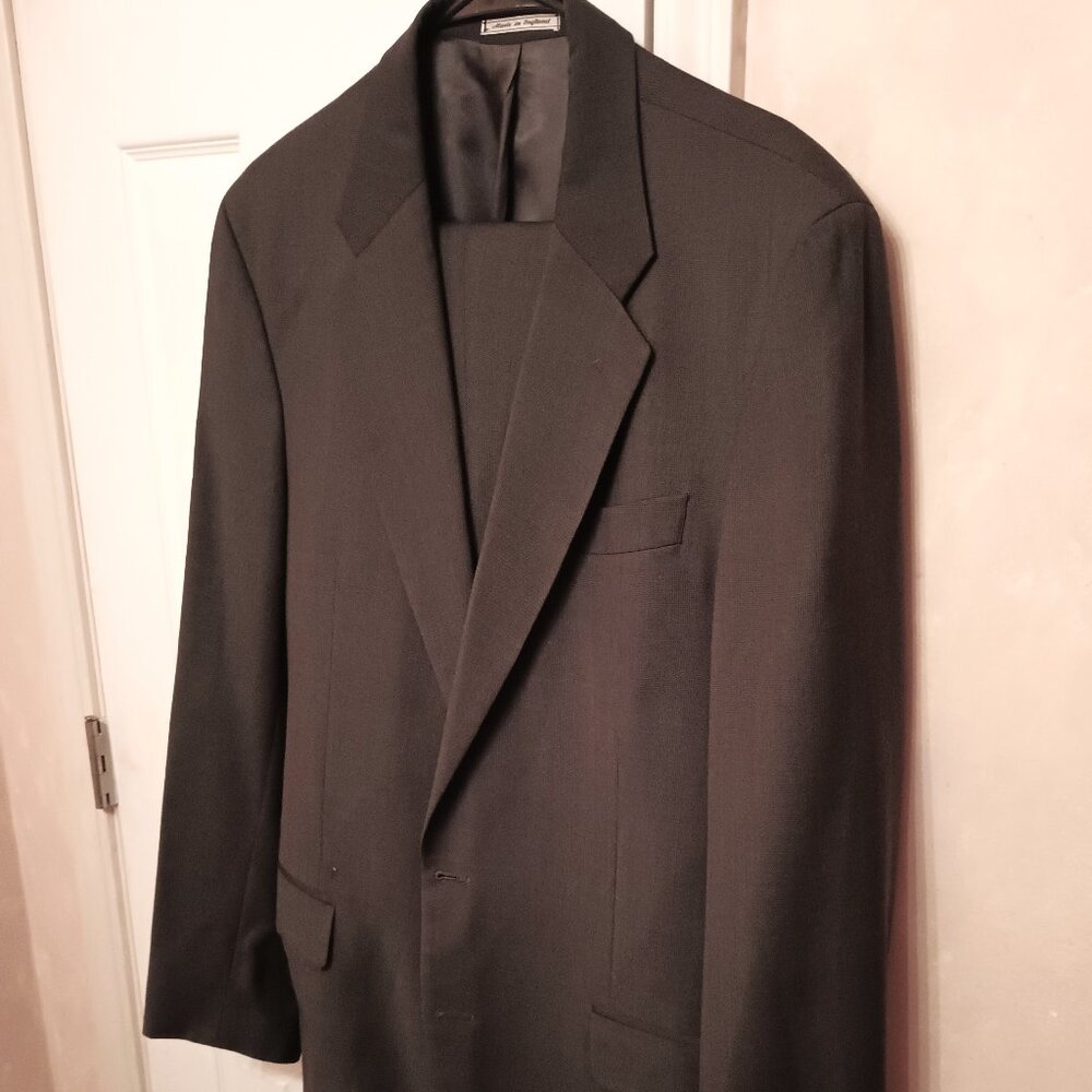 Amherst and Brock Men 2 Piece Grayish Green  2 Button Suit